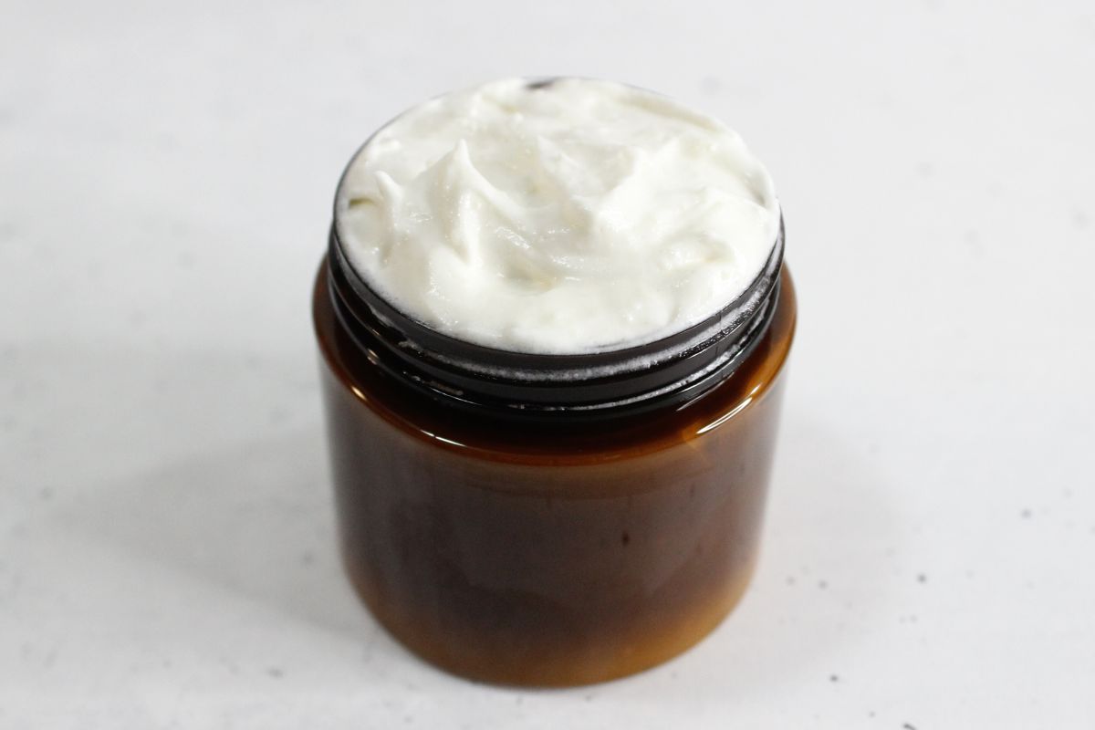 jar of diy arnica cream