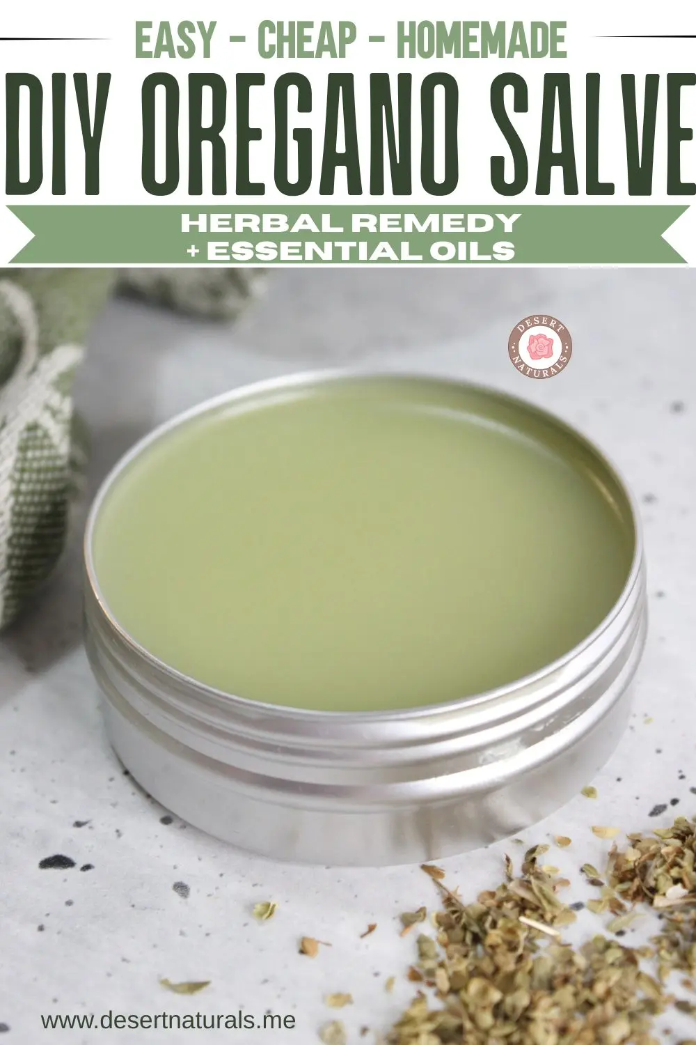 DIY Oregano Salve Recipe 10 tin of homemade oregano salve
