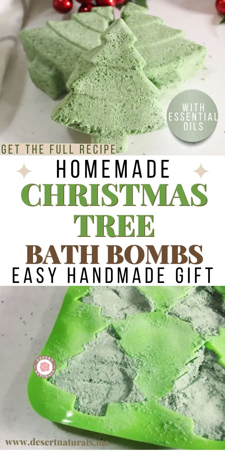 Charming Christmas Tree Bath Bombs Recipe 31 homemade Christmas tree bath bombs