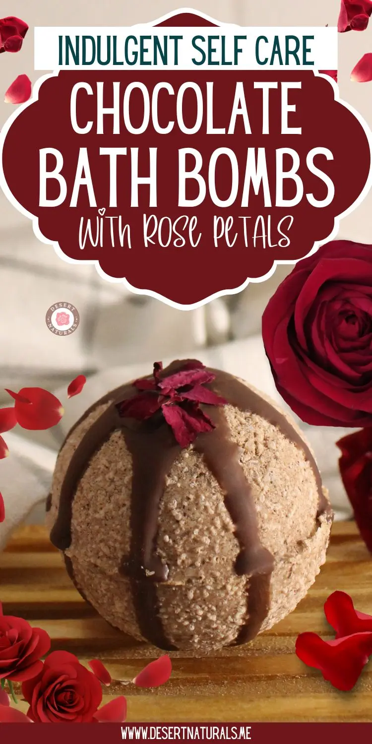 Rose Chocolate Bath Bomb Recipe 12 DIY chocolate bath bomb with rose petals