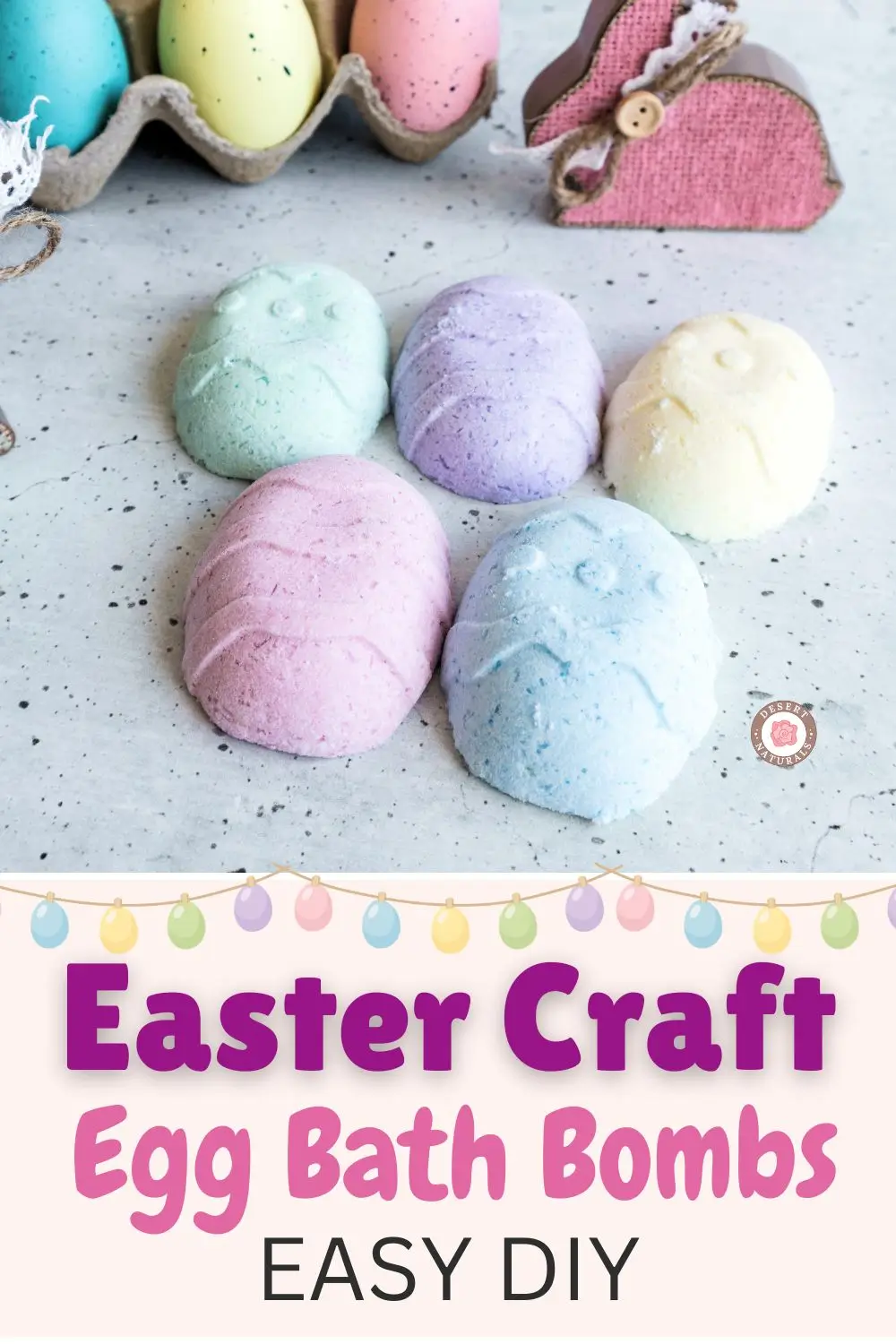 Easter Egg Bath Bombs Recipe 21 colorful easter egg bath bombs with text overlay easy diy recipe
